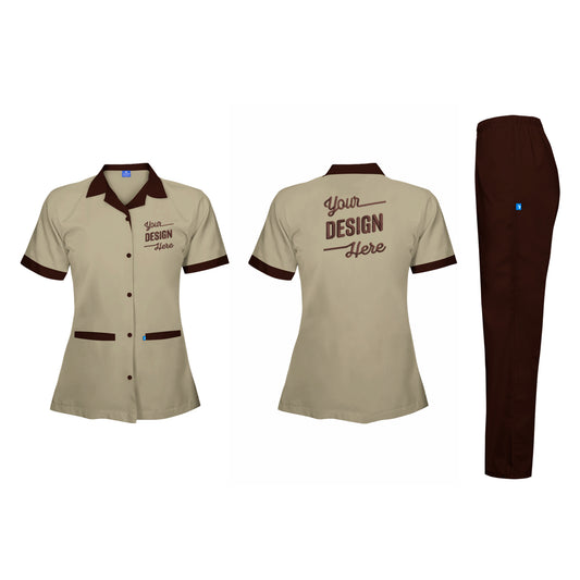 Cleaners Uniform Short Sleeve Shirt & Pant Set - Unisex