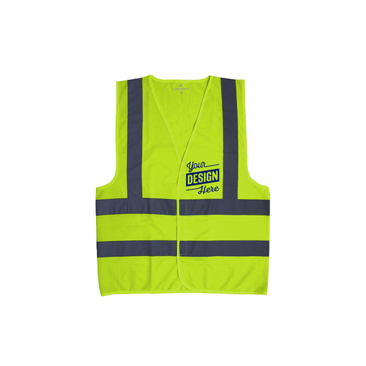 Polyester Safety Vest with Reflective, Unisex