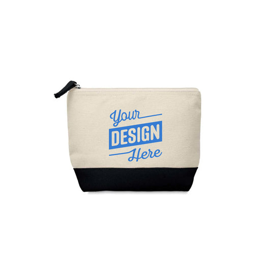 Cotton Canvas Zipper Pouch