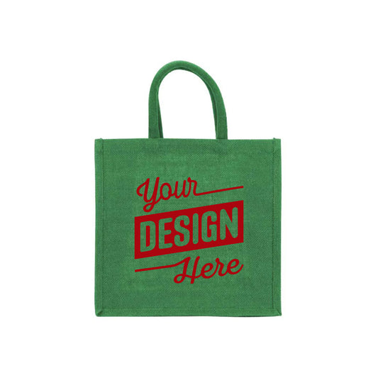 Jute Bags with Cotton Handles