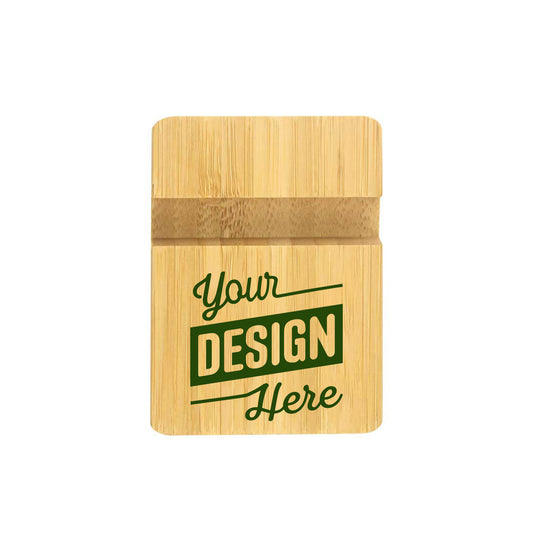 Eco-Friendly Bamboo Phone Stands with Two Different Slots