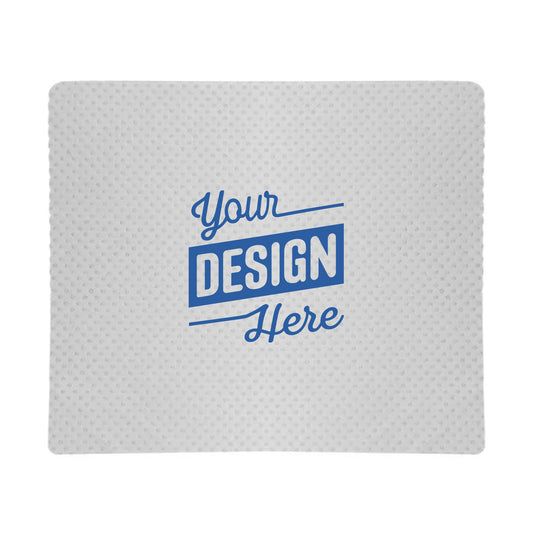 Fabric Mouse Pads, Non-slip, White