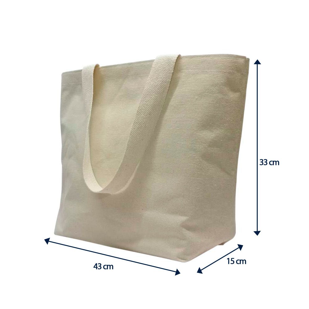 Canvas Beach Bag (JACB07), Blank - Just Adore