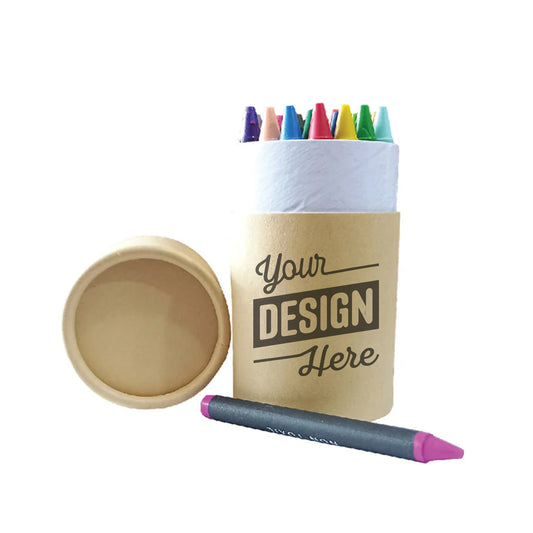 Crayon Set in Round Kraft Paper Tube