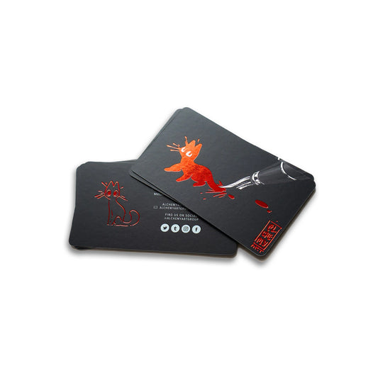 Business Card - Gold Foil, MOQ-1000 pcs