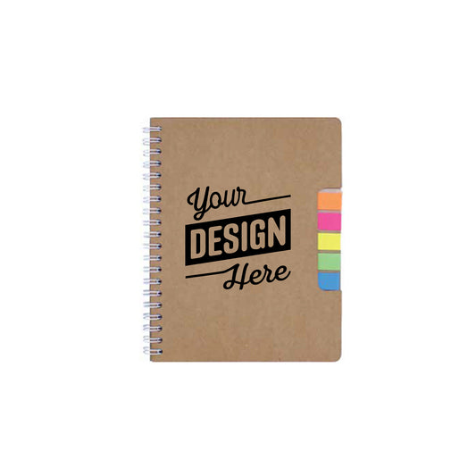 Eco-Friendly Notebooks with Sticky Note and Pen