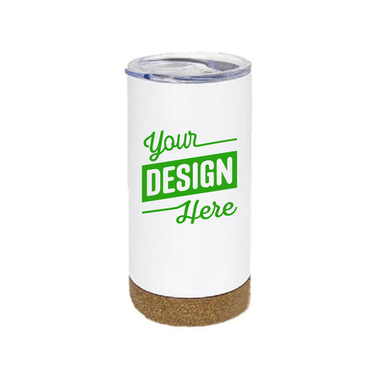 Double Wall Travel Tumbler with Cork base and lid