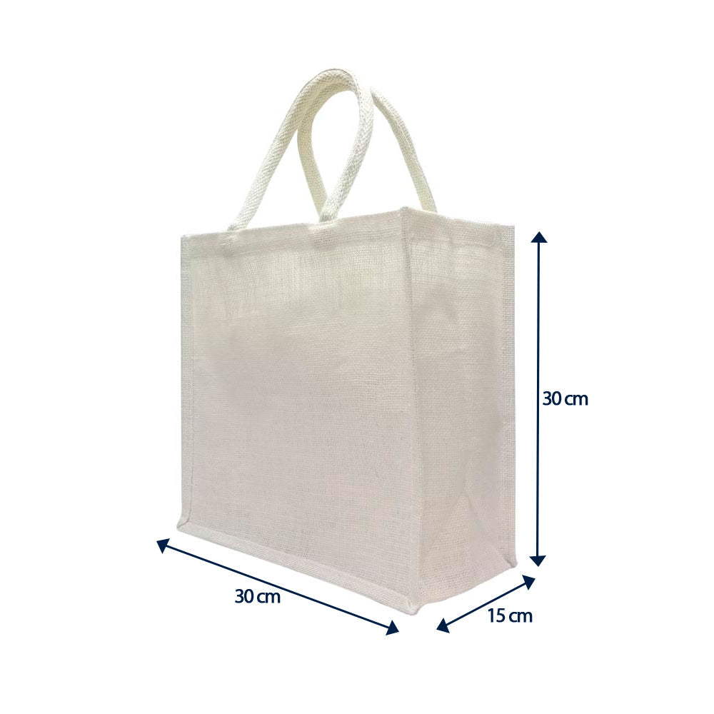 Handy sized Jute Bag (JAJB05, JAJB07), Blank - Just Adore
