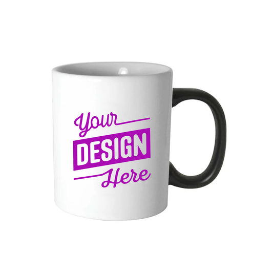 Magic Color Changing Mugs 11 oz - Black