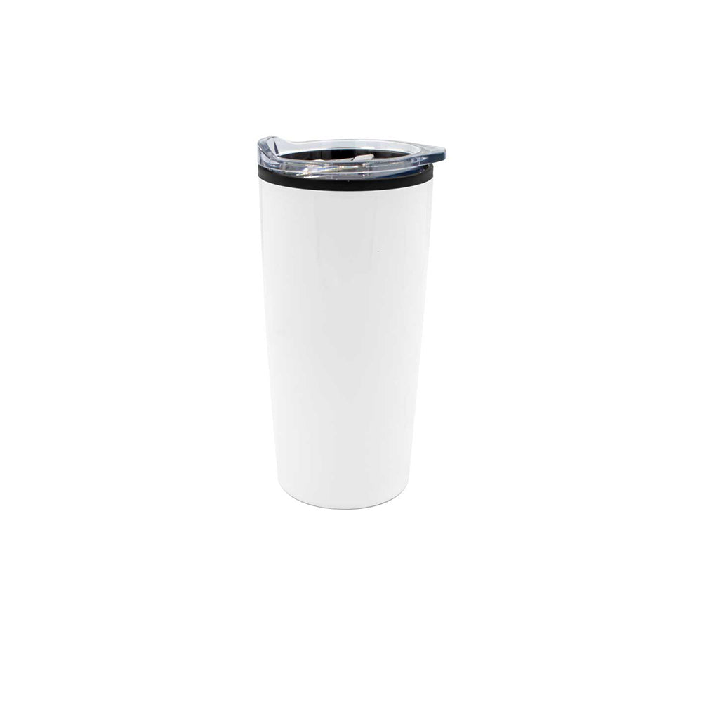 Double-Wall Travel Mugs with Clear Lid, Blank - Just Adore